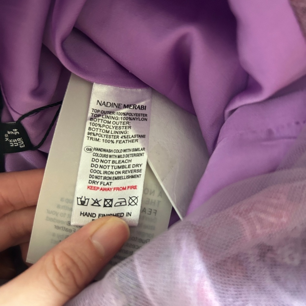 NWT Nadine Merabi Alicia Purple Jumpsuit - Picture 9 of 9